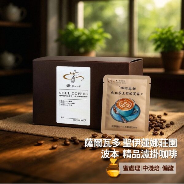 【鑠咖啡・SOUL】薩爾瓦多 聖伊蓮娜莊園 波本｜中淺焙 精品濾掛咖啡